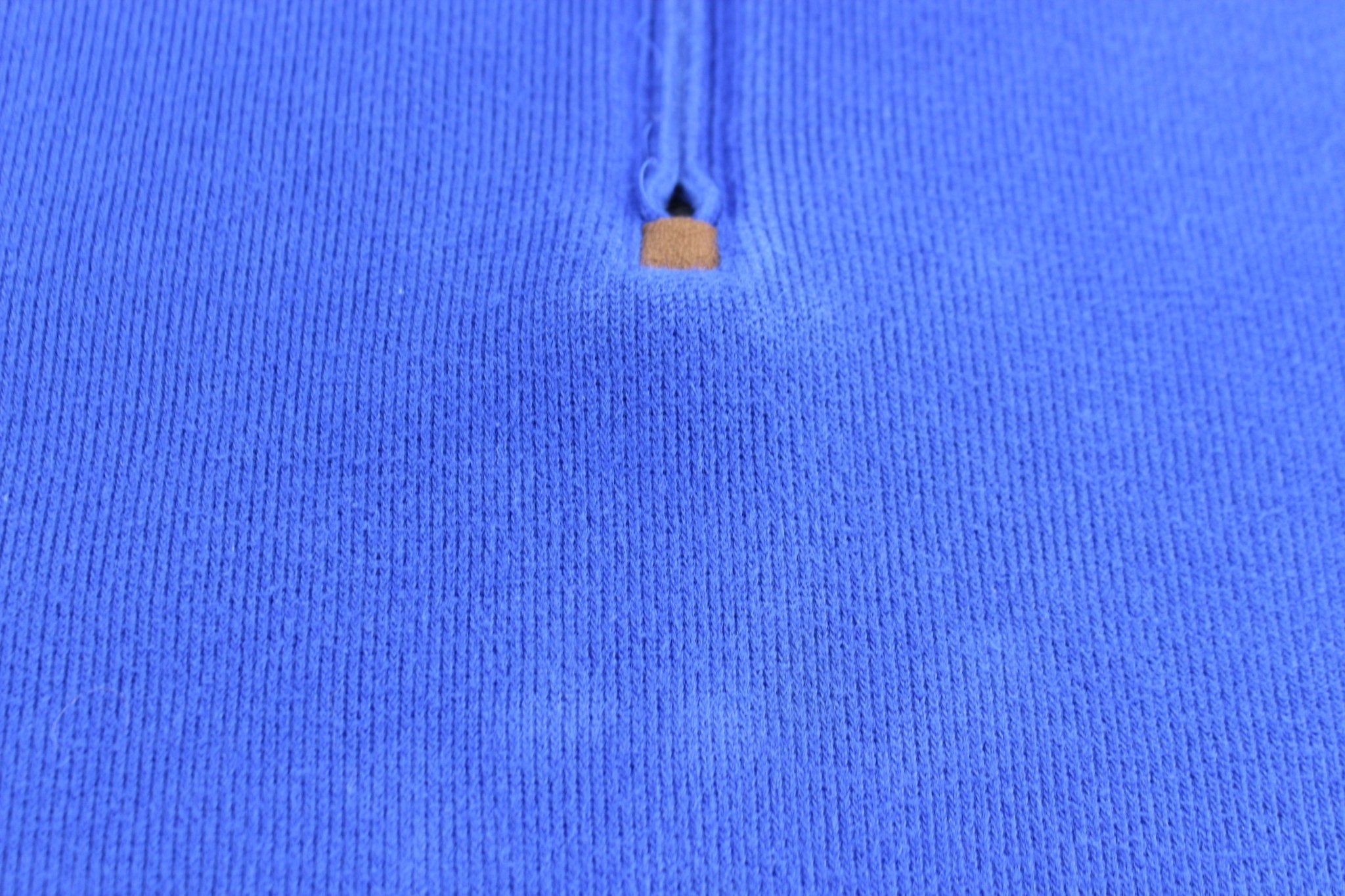 Polo Ralph Lauren Embroidered Logo Blue Quarter Zip Sweater - Sweater - Thrifted Threads