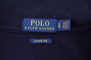 Polo Ralph Lauren Embroidered Logo Blue Quarter Zip Sweater - Sweater - Thrifted Threads