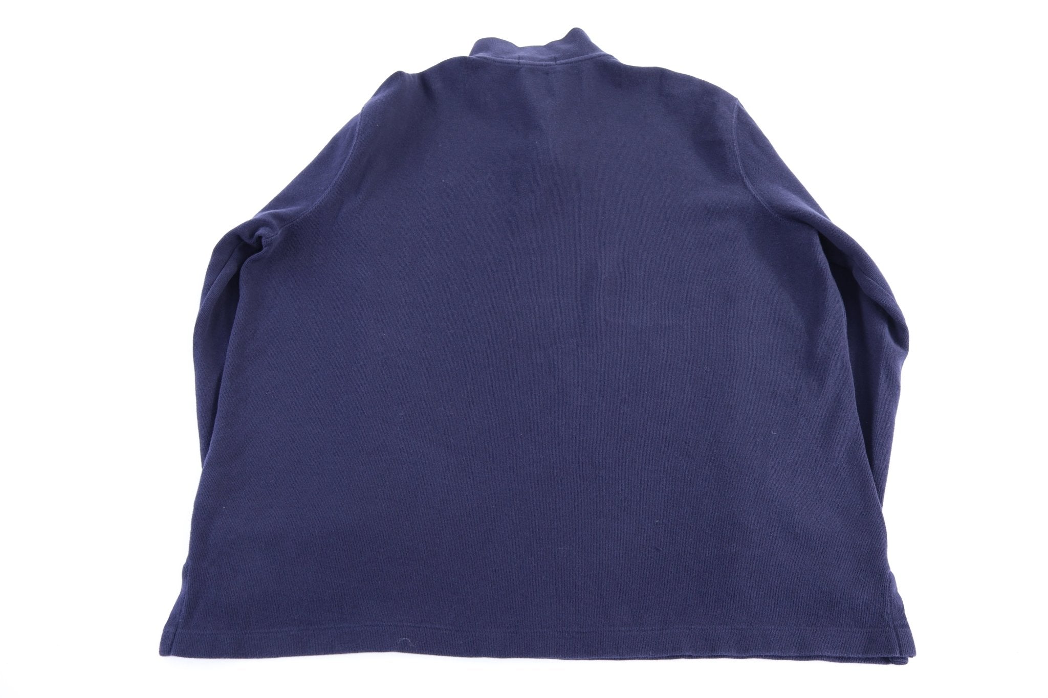 Polo Ralph Lauren Embroidered Logo Blue Quarter Zip Sweater - Sweater - Thrifted Threads