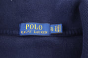 Polo Ralph Lauren Embroidered Logo Blue Quarter Zip Sweater - Sweater - Thrifted Threads