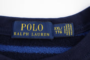 Polo Ralph Lauren Embroidered Logo Blue Striped Sweater - Sweater - Thrifted Threads