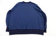 Polo Ralph Lauren Embroidered Logo Blue Striped Sweater - Sweater - Thrifted Threads