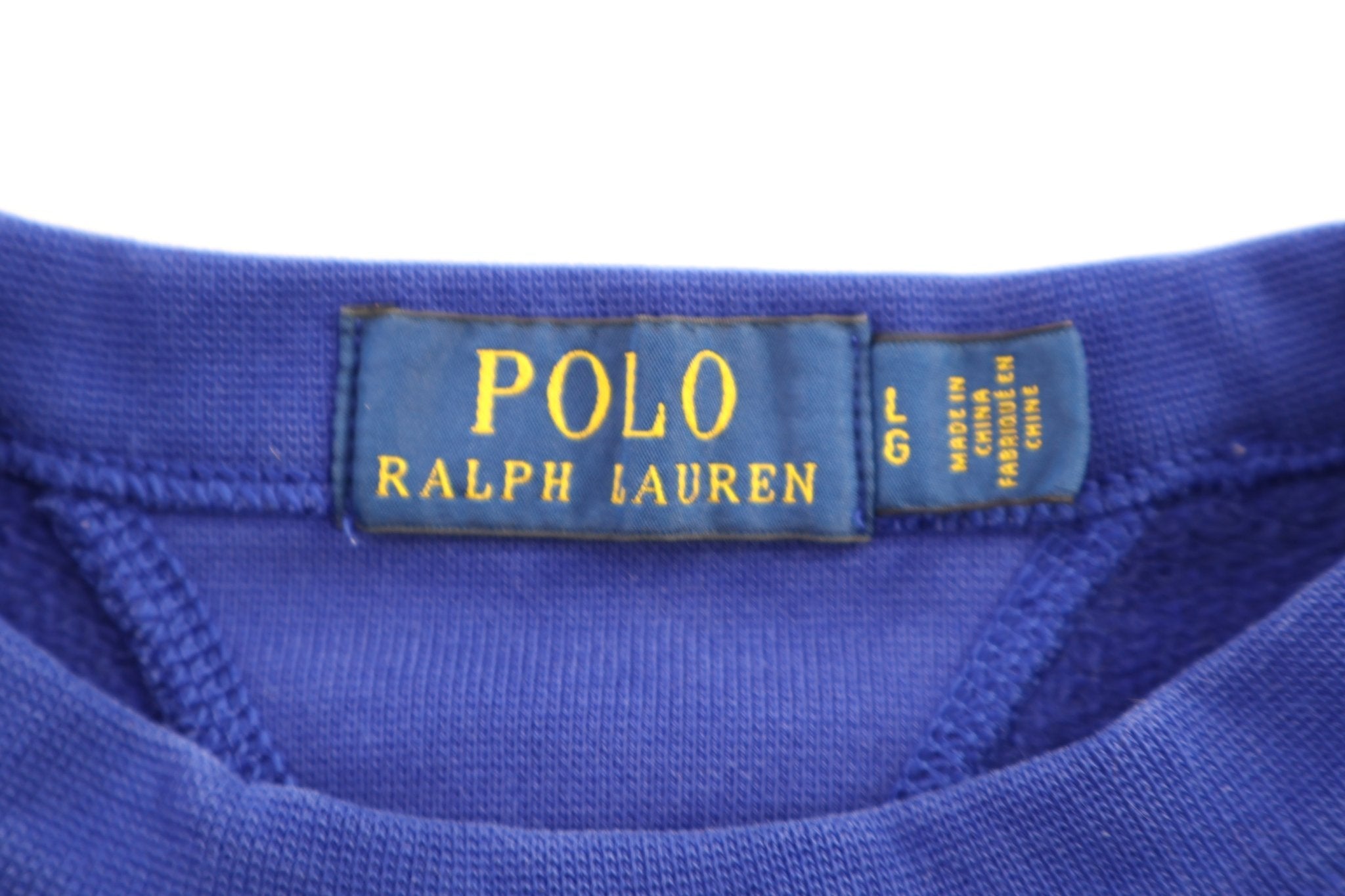 Polo Ralph Lauren Embroidered Logo Blue Sweater - Sweater - Thrifted Threads