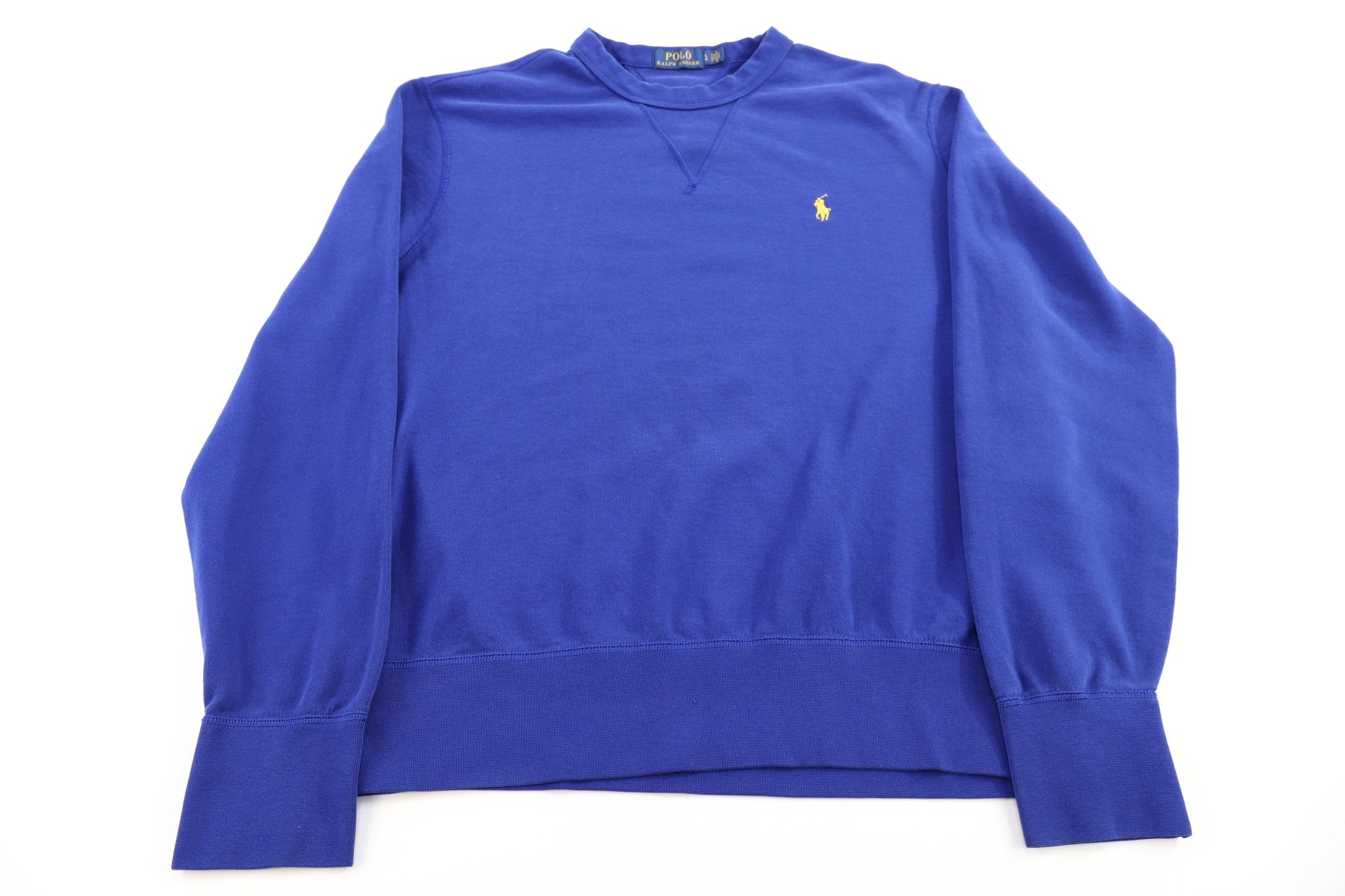 Polo Ralph Lauren Embroidered Logo Blue Sweater - Sweater - Thrifted Threads