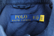 Polo Ralph Lauren Embroidered Logo Blue Zip Up Jacket - ThriftedThreads.com