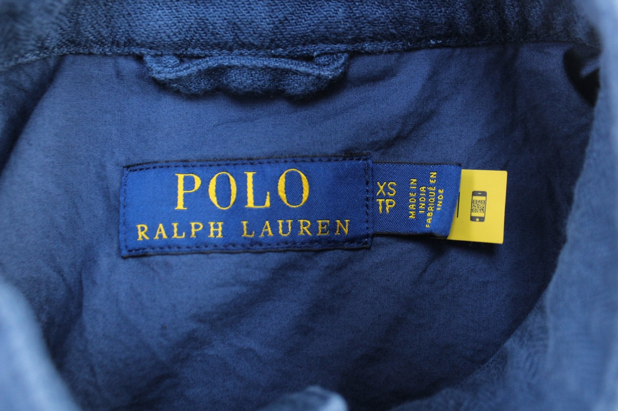 Polo Ralph Lauren Embroidered Logo Blue Zip Up Jacket - ThriftedThreads.com