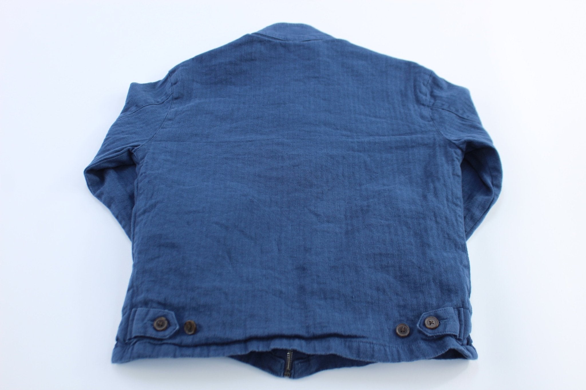 Polo Ralph Lauren Embroidered Logo Blue Zip Up Jacket - ThriftedThreads.com