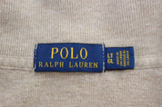 Polo Ralph Lauren Embroidered Logo Brown Quarter Zip Sweater - ThriftedThreads.com