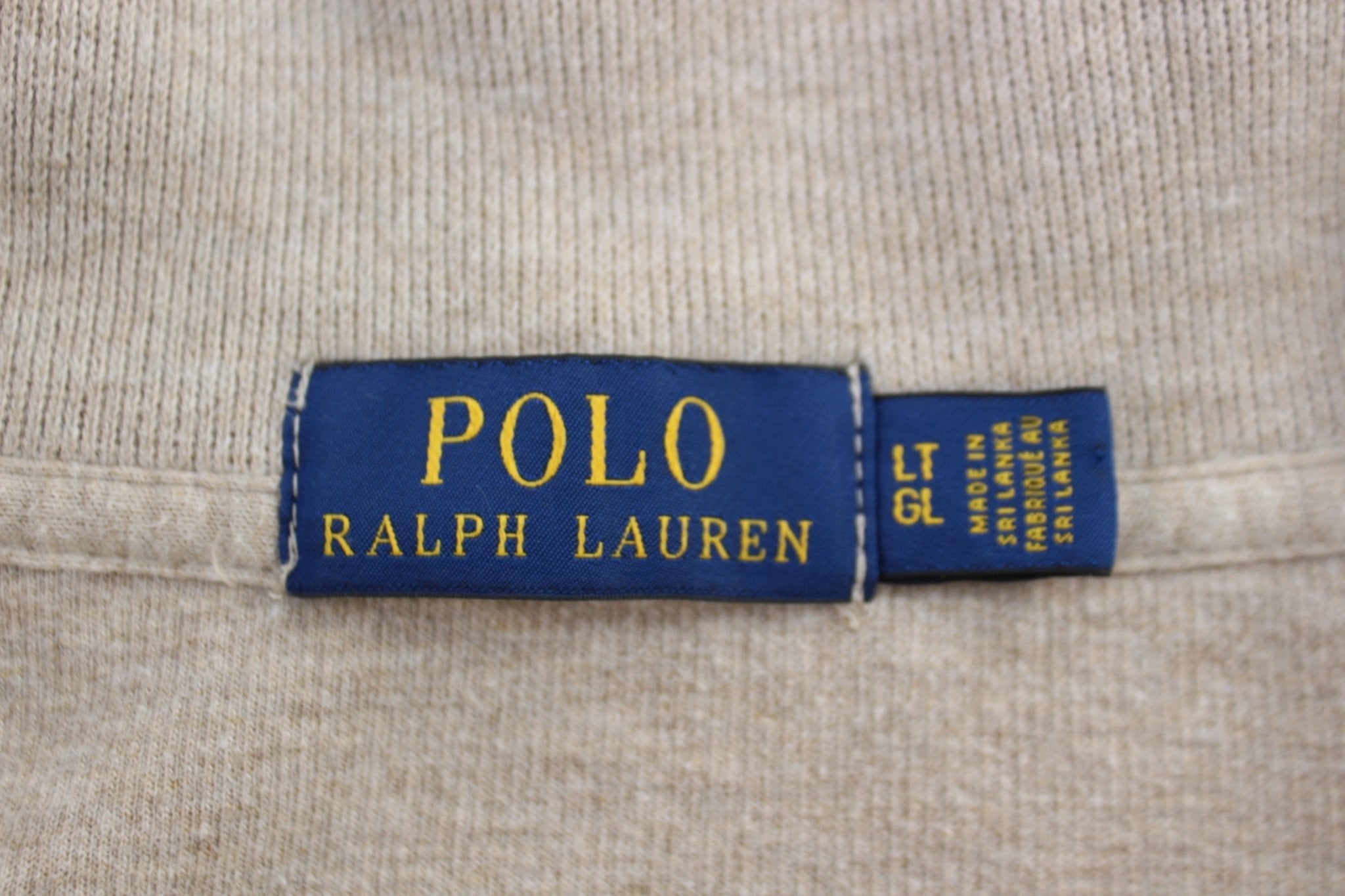 Polo Ralph Lauren Embroidered Logo Brown Quarter Zip Sweater - Sweater - Thrifted Threads