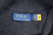 Polo Ralph Lauren Embroidered Logo Dark Grey Pullover Sweater - ThriftedThreads.com
