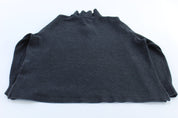 Polo Ralph Lauren Embroidered Logo Dark Grey Quarter Zip Sweater - ThriftedThreads.com