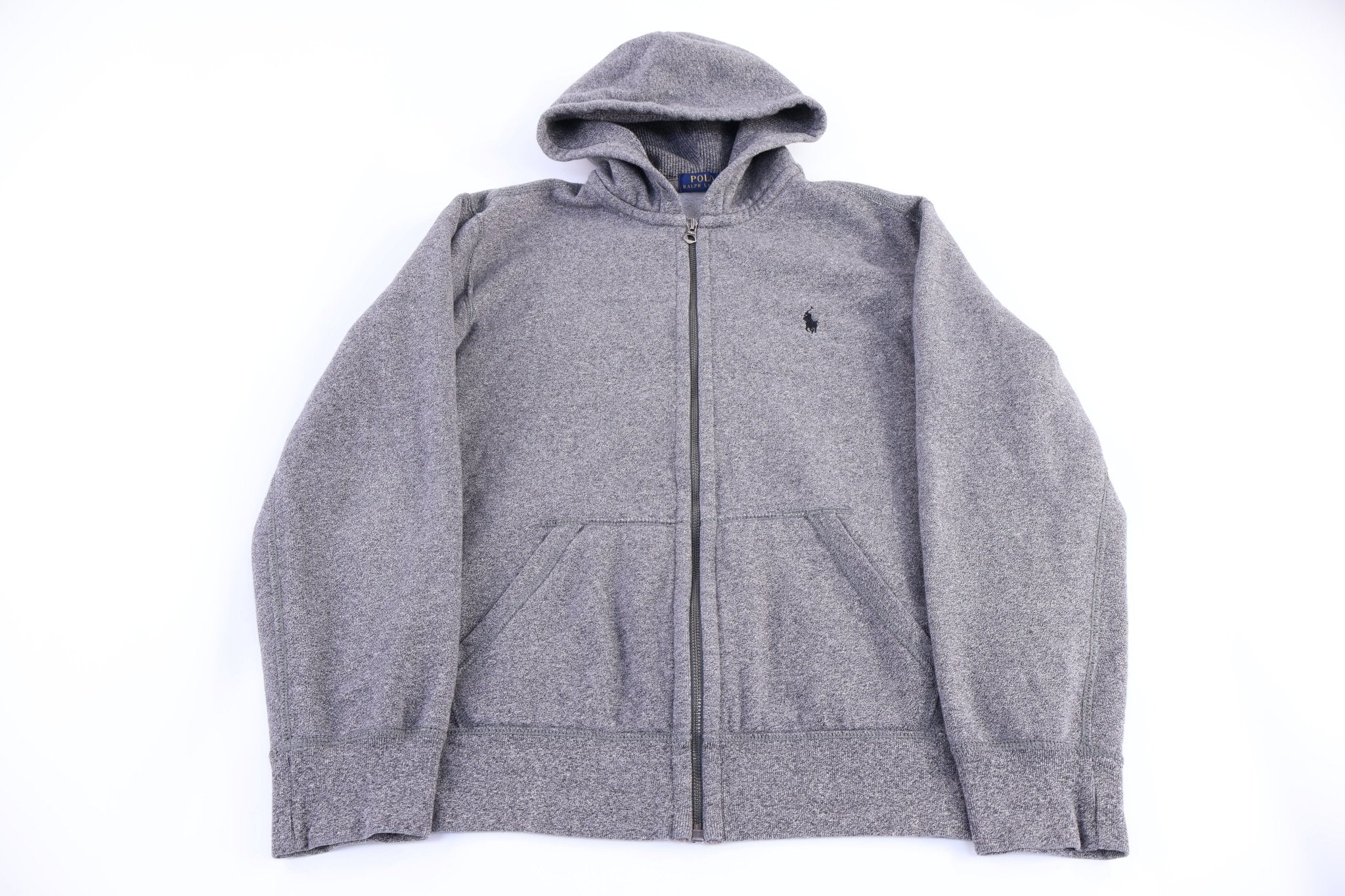 Polo Ralph Lauren Embroidered Logo Full Zip Hoodie - Jacket - Thrifted Threads