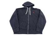 Polo Ralph Lauren Embroidered Logo Full Zip Hoodie - Jacket - Thrifted Threads