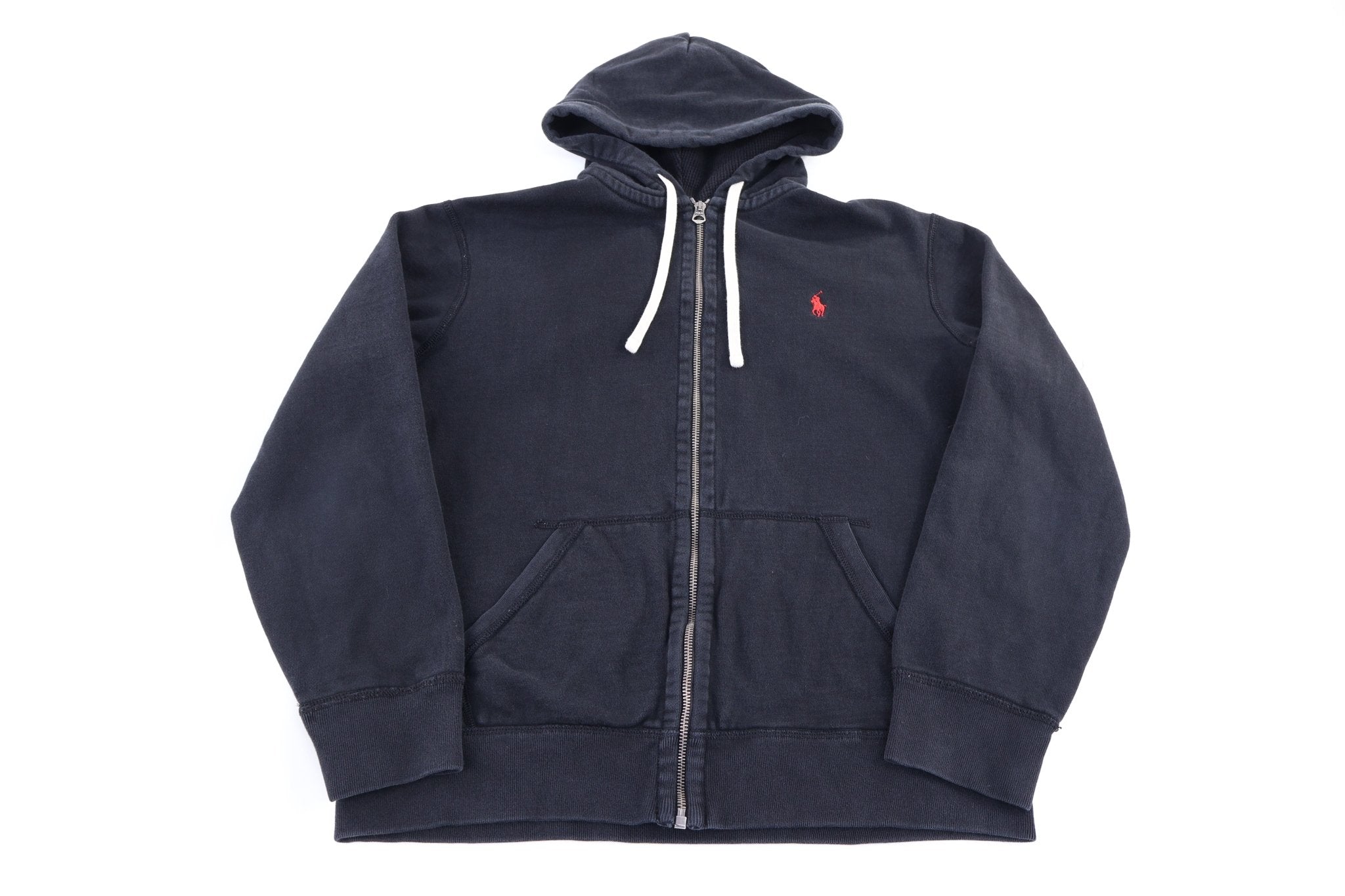 Polo Ralph Lauren Embroidered Logo Full Zip Hoodie - Jacket - Thrifted Threads