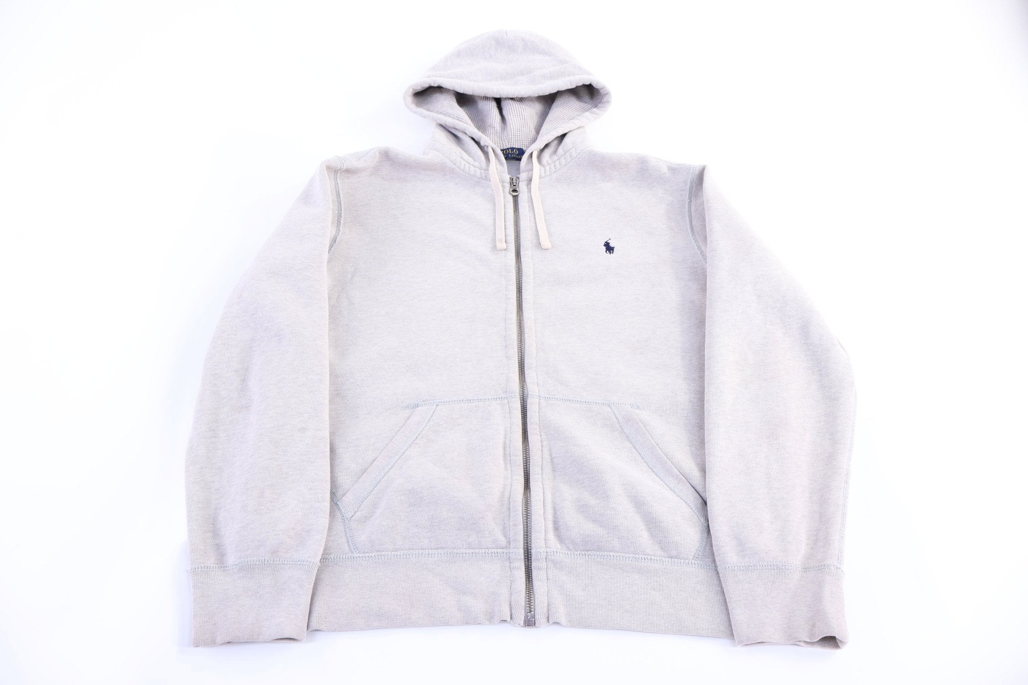 Polo Ralph Lauren Embroidered Logo Full Zip Hoodie - Jacket - Thrifted Threads