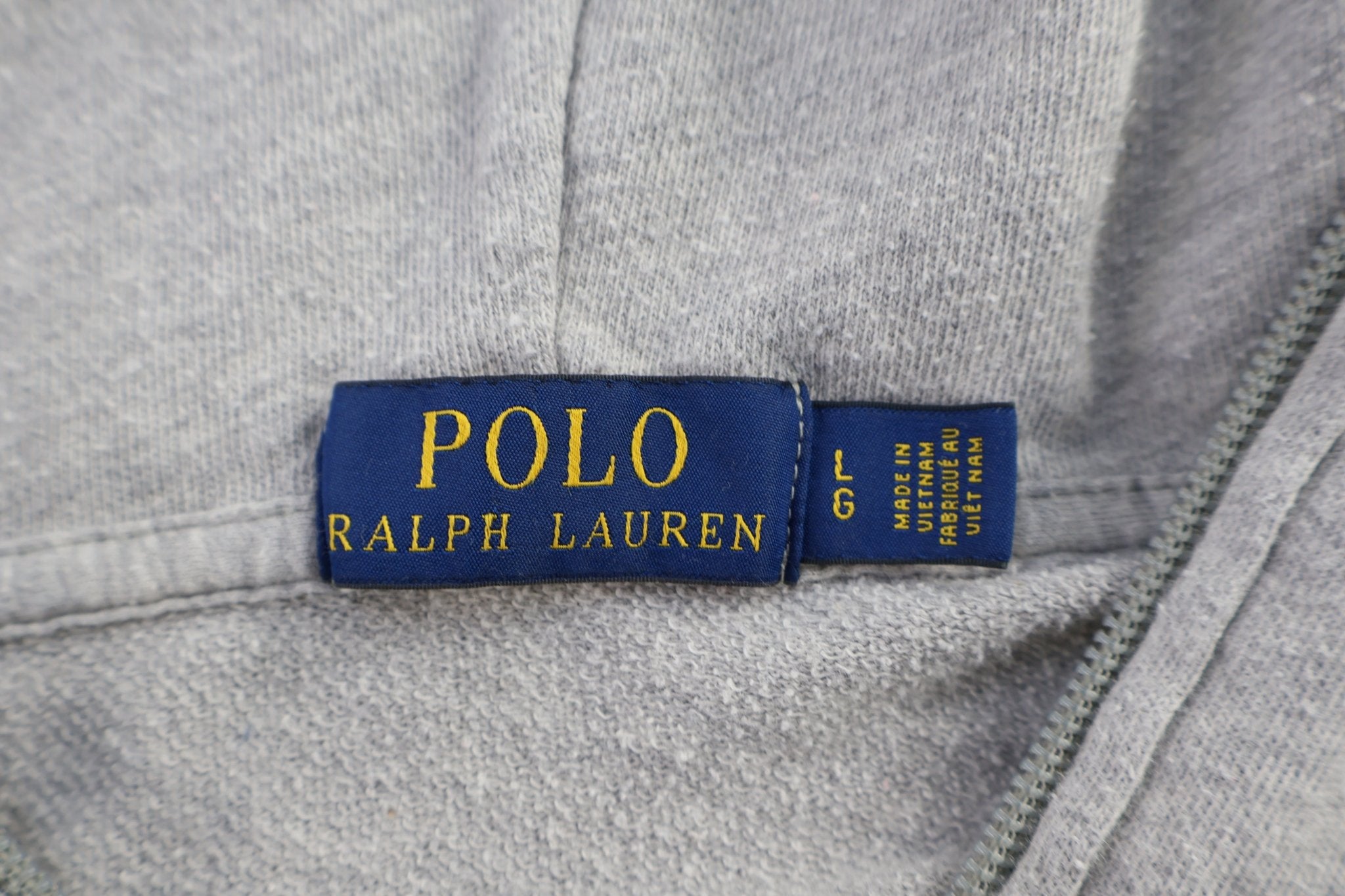 Polo Ralph Lauren Embroidered Logo Full Zip Hoodie - jacket - Thrifted Threads