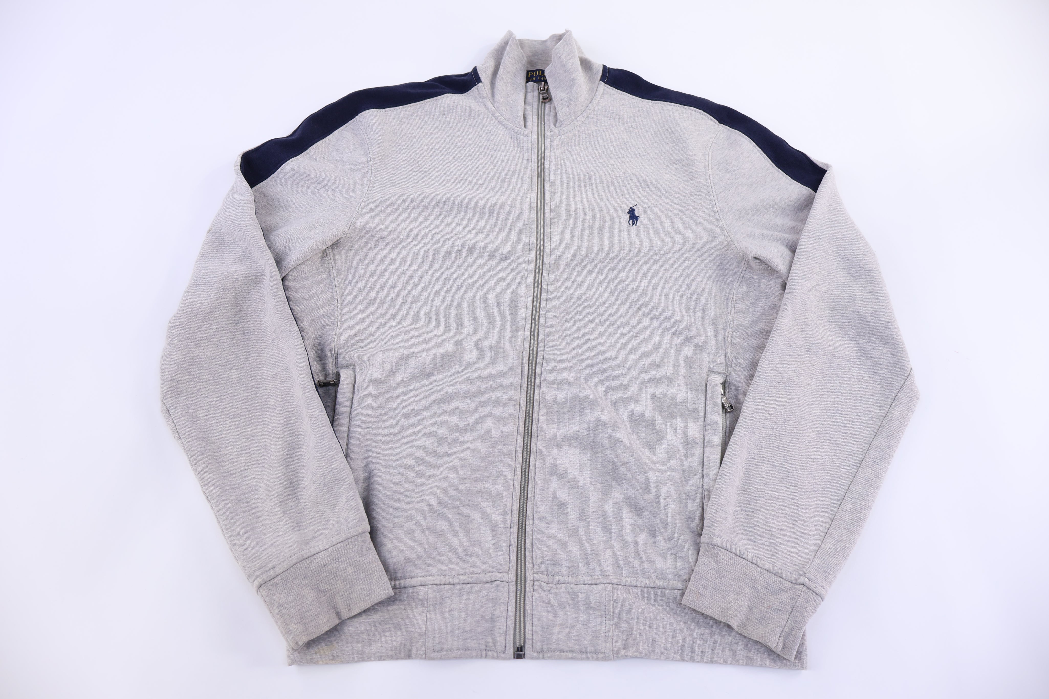 Polo Ralph Lauren Embroidered Logo Full Zip Sweater - Sweater - Thrifted Threads