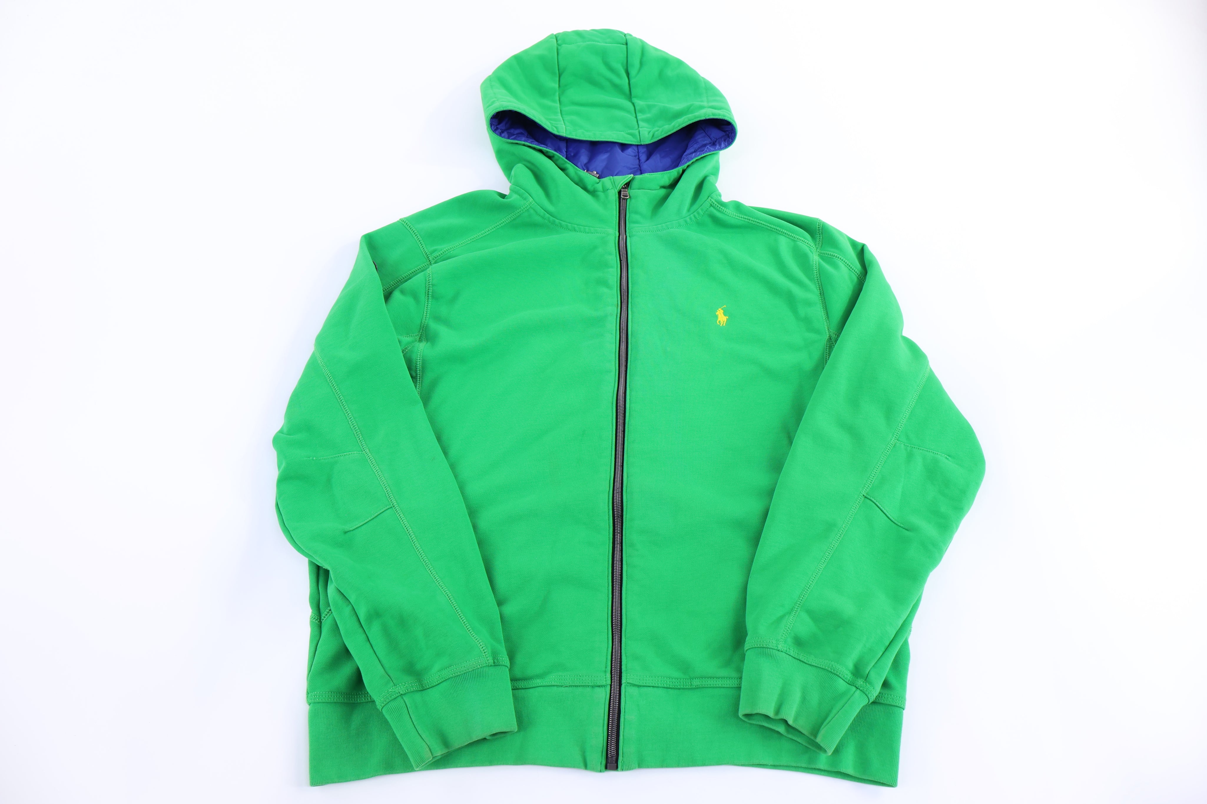 Polo Ralph Lauren Embroidered Logo Green Full Zip Jacket - Jacket - Thrifted Threads