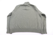Polo Ralph Lauren Embroidered Logo Green Henley Sweater - Sweater - Thrifted Threads