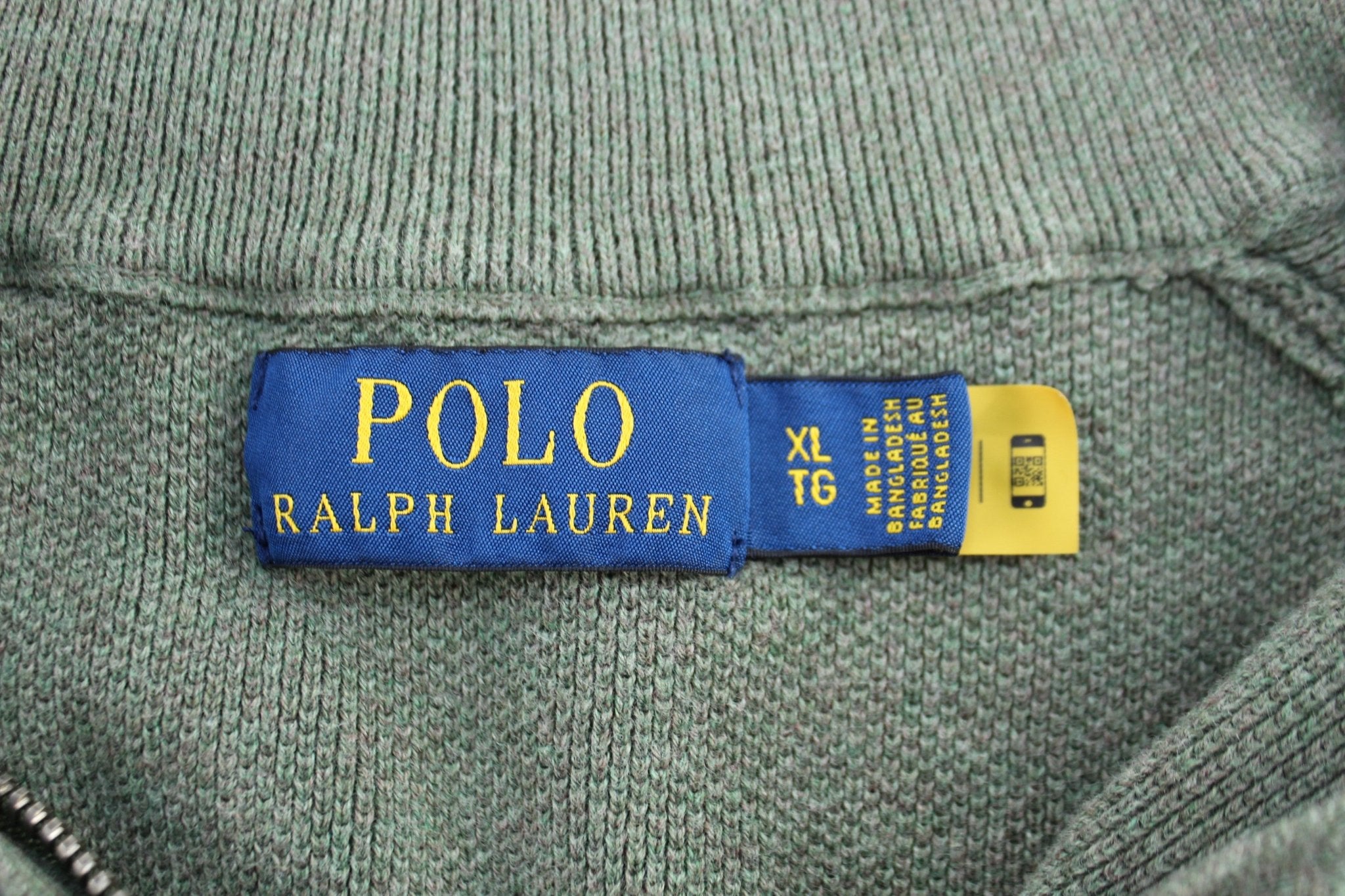 Polo Ralph Lauren Embroidered Logo Green Pullover Sweater - ThriftedThreads.com
