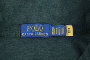 Polo Ralph Lauren Embroidered Logo Green Quarter Zip Sweater - Sweater - Thrifted Threads