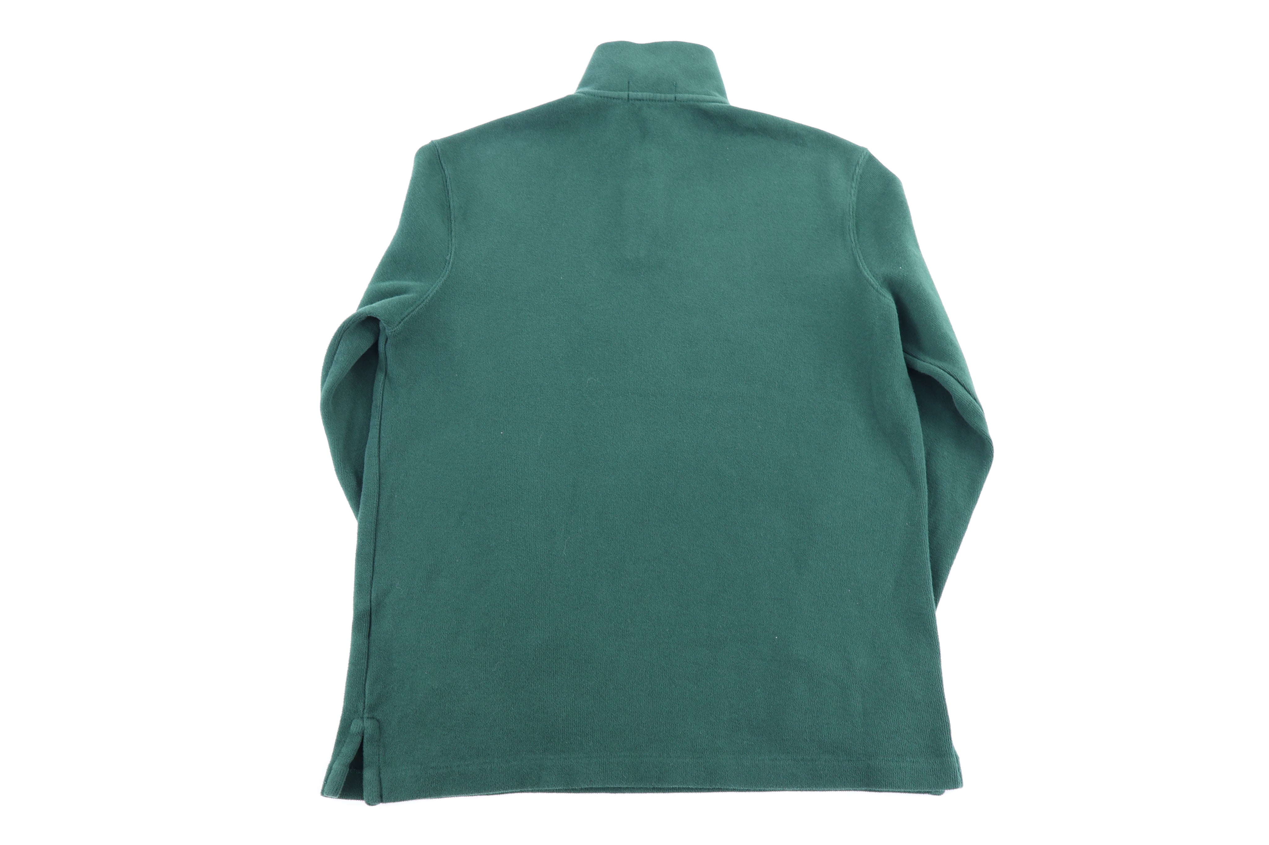 Polo Ralph Lauren Embroidered Logo Green Quarter Zip Sweater - Sweater - Thrifted Threads