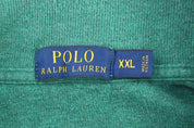 Polo Ralph Lauren Embroidered Logo Green Quarter Zip Sweater - Sweater - Thrifted Threads