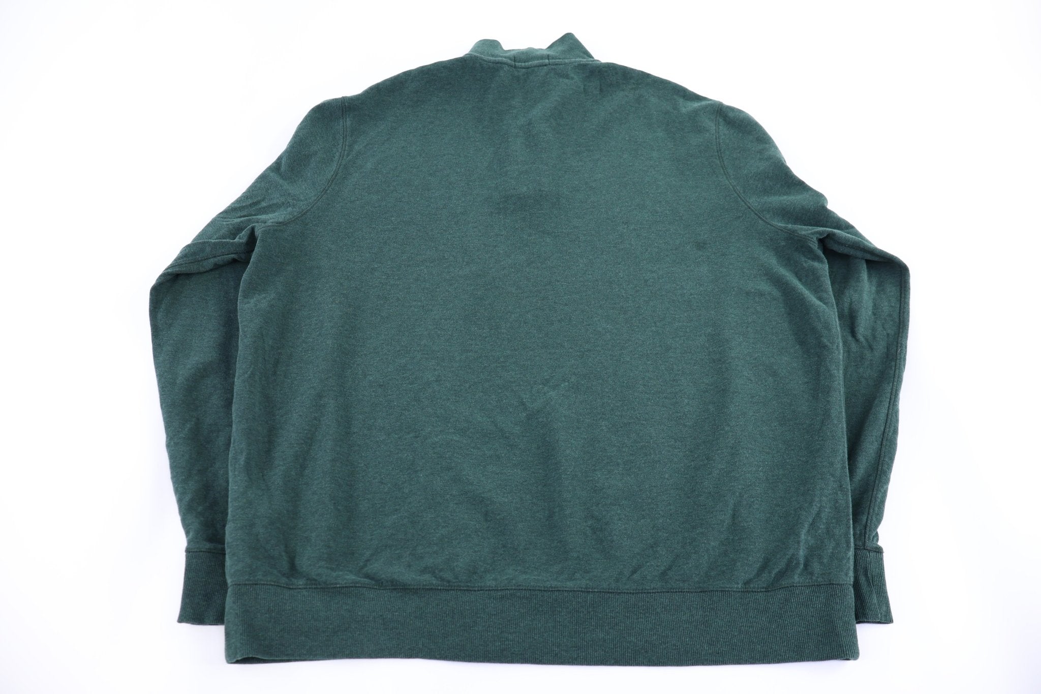 Polo Ralph Lauren Embroidered Logo Green Quarter Zip Sweater - Sweater - Thrifted Threads