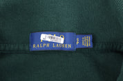 Polo Ralph Lauren Embroidered Logo Green Quarter Zip Sweater - Sweater - Thrifted Threads
