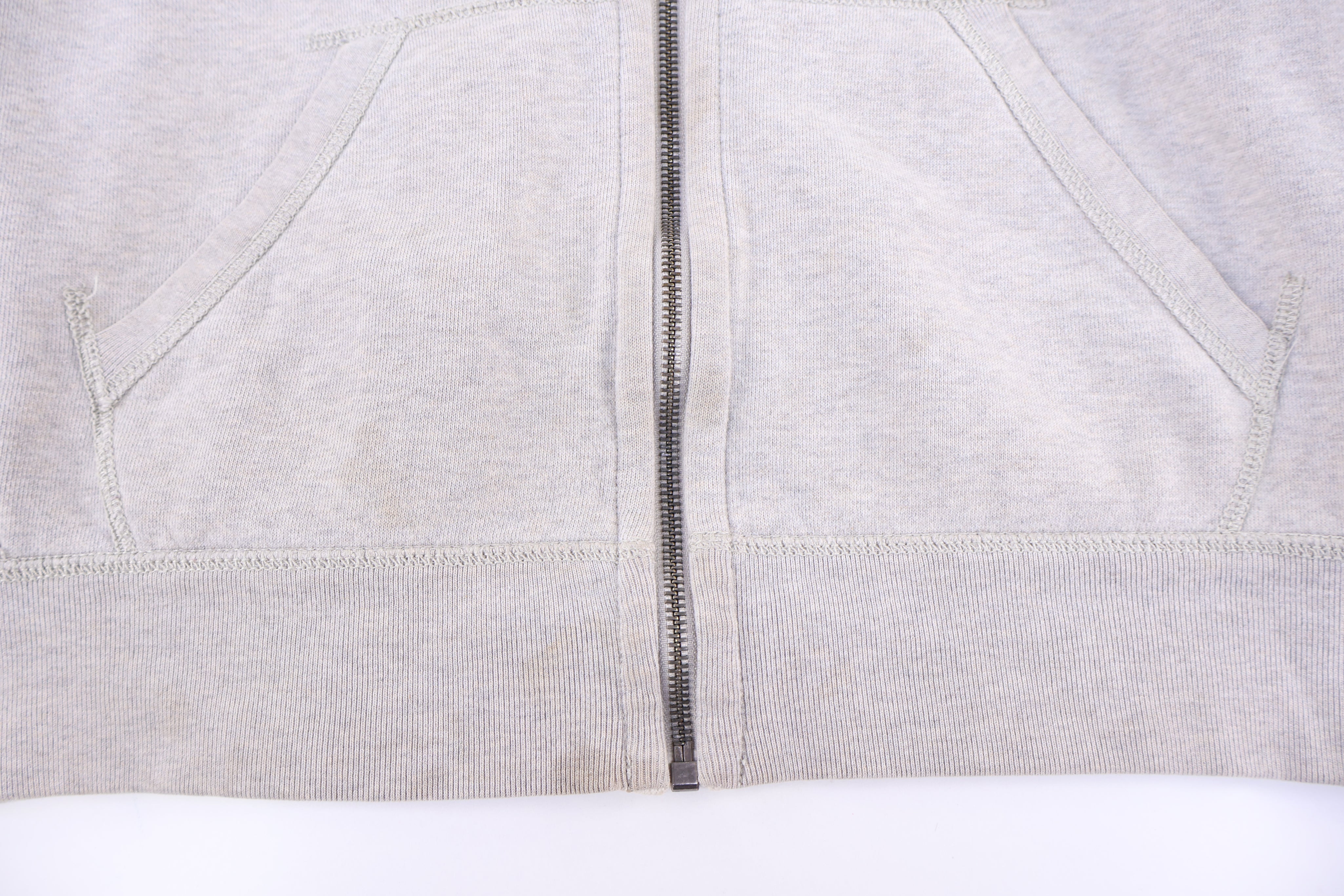 Polo Ralph Lauren Embroidered Logo Grey Full Zip Hoodie - Jacket - Thrifted Threads