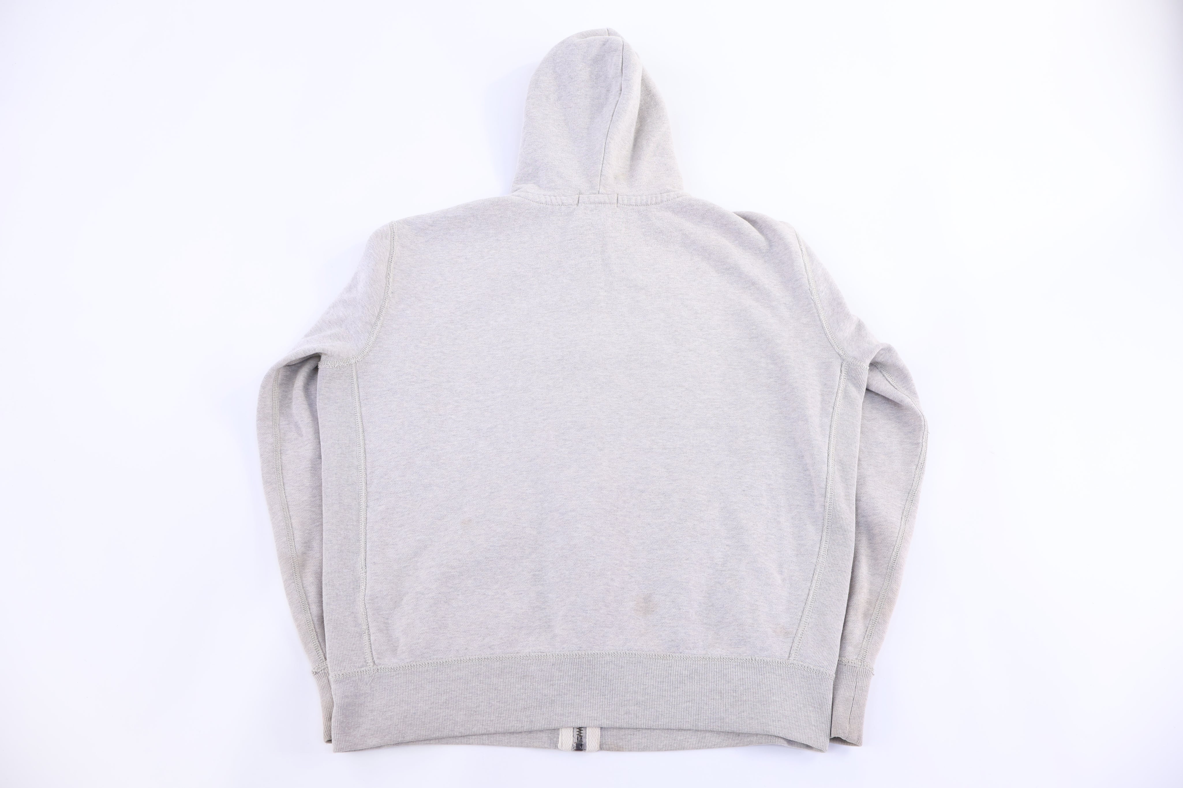 Polo Ralph Lauren Embroidered Logo Grey Full Zip Hoodie - Jacket - Thrifted Threads
