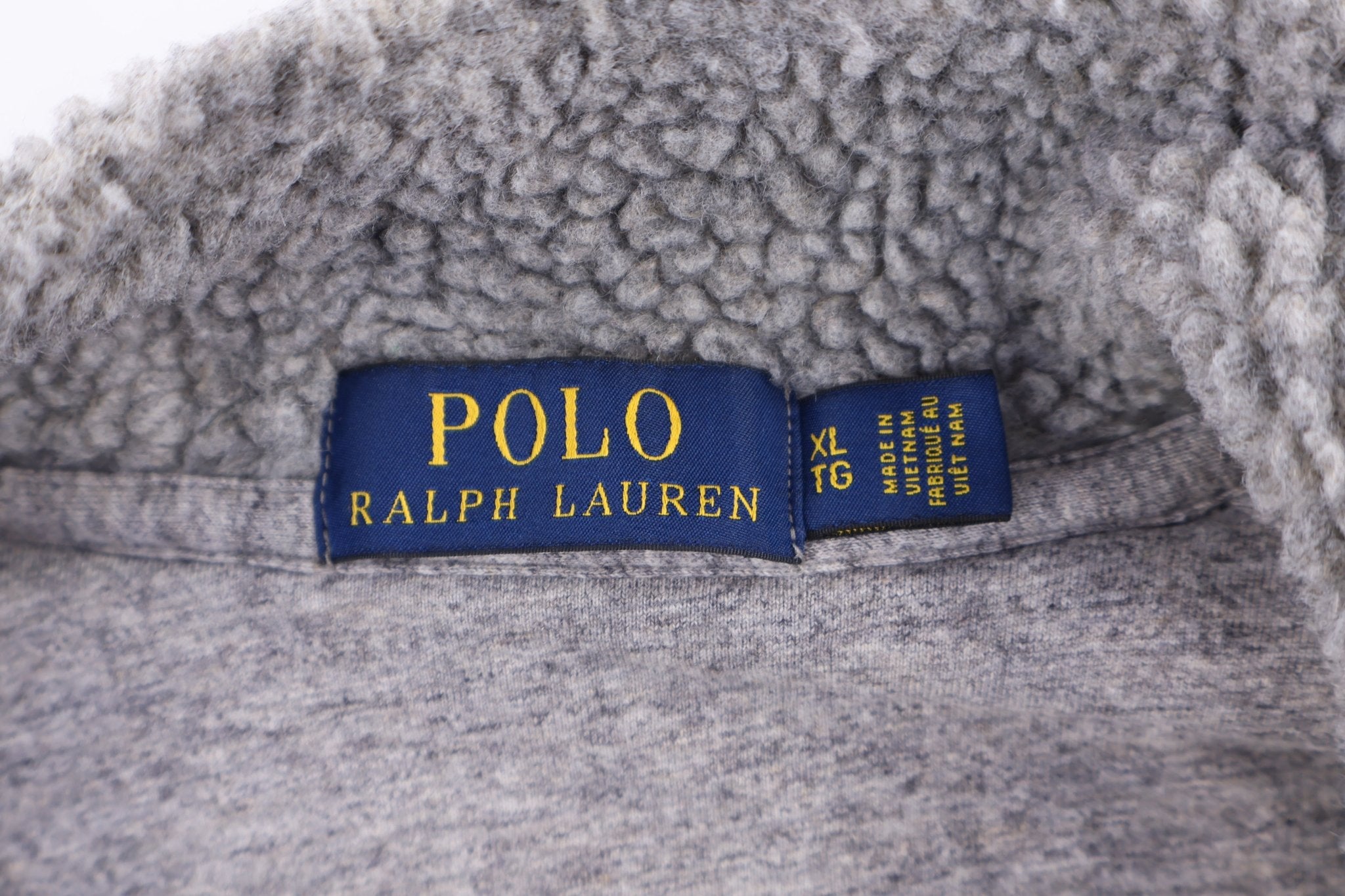 Polo Ralph Lauren Embroidered Logo Grey Full Zip Jacket - Jacket - Thrifted Threads