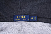 Polo Ralph Lauren Embroidered Logo Grey Full Zip Jacket - jacket - Thrifted Threads