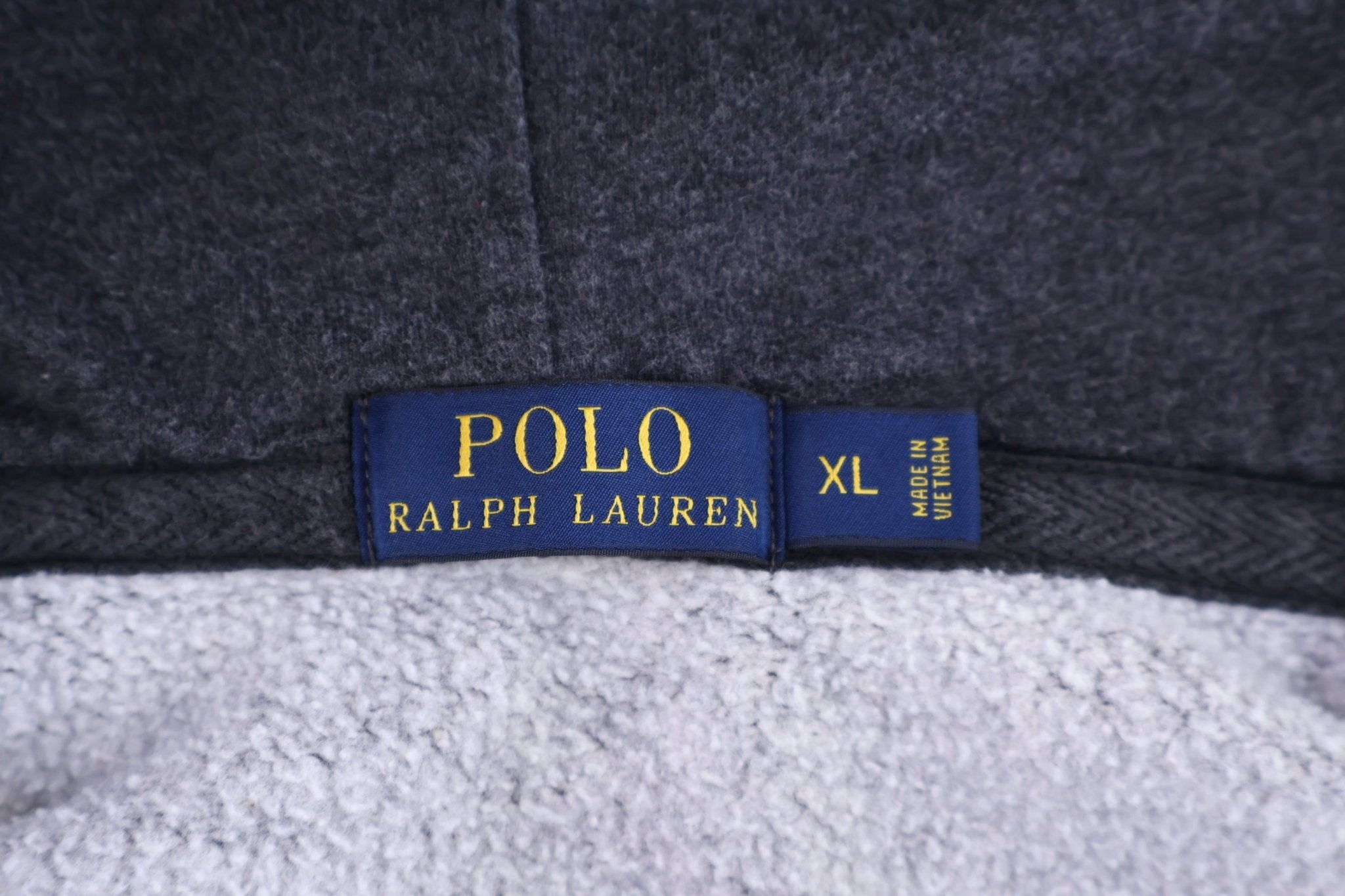 Polo Ralph Lauren Embroidered Logo Grey Full Zip Jacket - jacket - Thrifted Threads