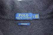 Polo Ralph Lauren Embroidered Logo Grey Quarter Zip Sweater - ThriftedThreads.com
