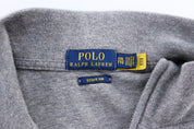 Polo Ralph Lauren Embroidered Logo Grey Quarter Zip Sweater - Sweater - Thrifted Threads