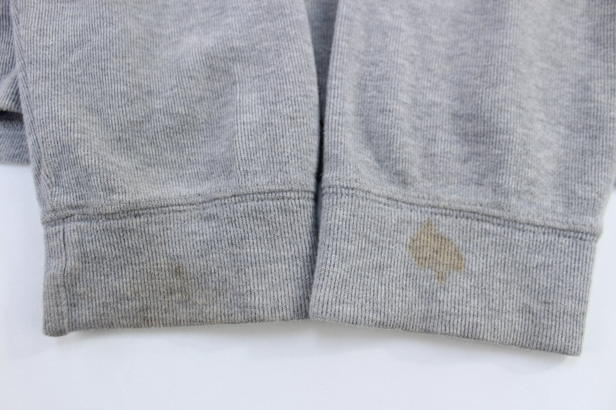 Polo Ralph Lauren Embroidered Logo Grey Quarter Zip Sweater - Sweater - Thrifted Threads