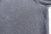 Polo Ralph Lauren Embroidered Logo Grey Quarter Zip Sweater - Sweater - Thrifted Threads