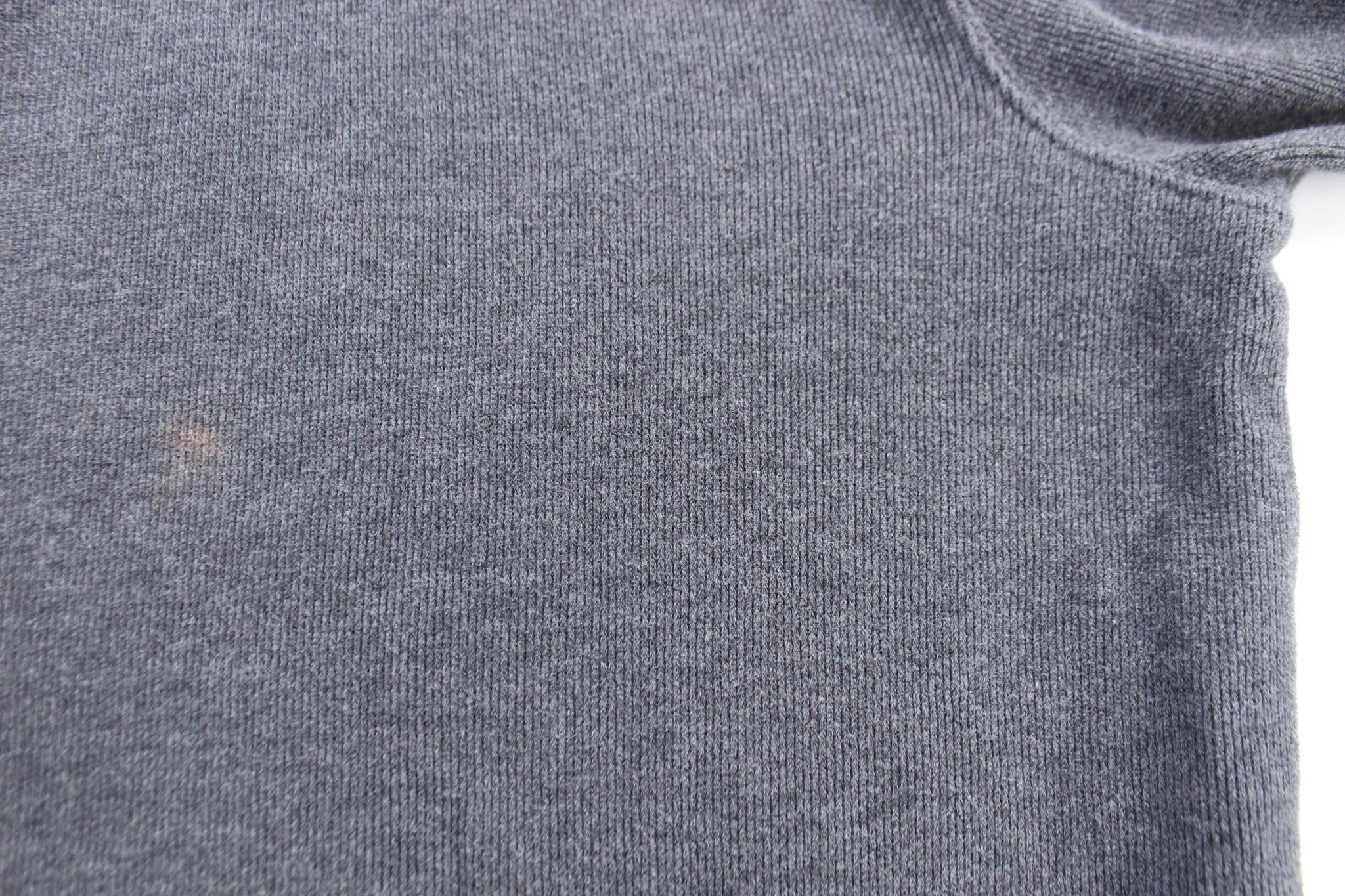 Polo Ralph Lauren Embroidered Logo Grey Quarter Zip Sweater - Sweater - Thrifted Threads