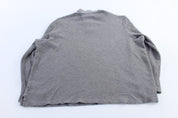 Polo Ralph Lauren Embroidered Logo Grey Quarter Zip Sweater - Sweater - Thrifted Threads