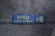 Polo Ralph Lauren Embroidered Logo Grey Quarter Zip Sweater - Sweater - Thrifted Threads
