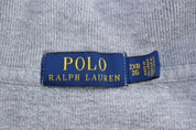 Polo Ralph Lauren Embroidered Logo Grey Quarter Zip Sweater - Sweater - Thrifted Threads
