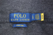 Polo Ralph Lauren Embroidered Logo Grey Quarter Zip Sweater - Sweater - Thrifted Threads