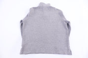 Polo Ralph Lauren Embroidered Logo Grey Quarter Zip Sweater - Sweater - Thrifted Threads