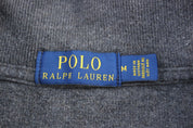 Polo Ralph Lauren Embroidered Logo Grey Quarter Zip Sweater - Sweater - Thrifted Threads