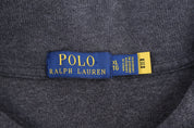 Polo Ralph Lauren Embroidered Logo Grey Quarter Zip Sweater - Sweater - Thrifted Threads