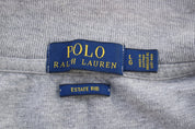 Polo Ralph Lauren Embroidered Logo Grey Quarter Zip Sweater - Sweater - Thrifted Threads