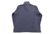 Polo Ralph Lauren Embroidered Logo Grey Quarter Zip Sweater - Sweater - Thrifted Threads