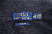 Polo Ralph Lauren Embroidered Logo Grey Quarter Zip Sweater - Sweater - Thrifted Threads