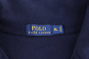 Polo Ralph Lauren Embroidered Logo Navy Quarter Zip Pullover - Sweater - Thrifted Threads